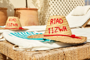 Riad Tizwa fes roof sunbed hats